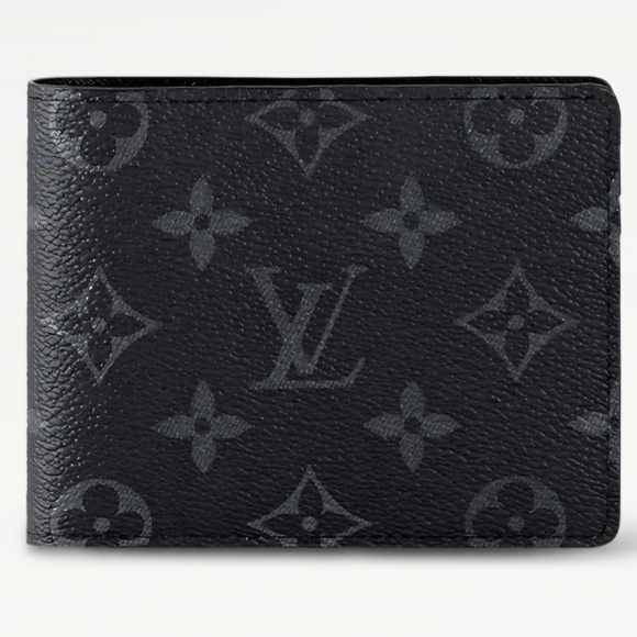 Louis Vuitton Men’s Black Monogram Eclipse Multiple Bifold Wallet M61695 (NWT) - Picture 2 of 10